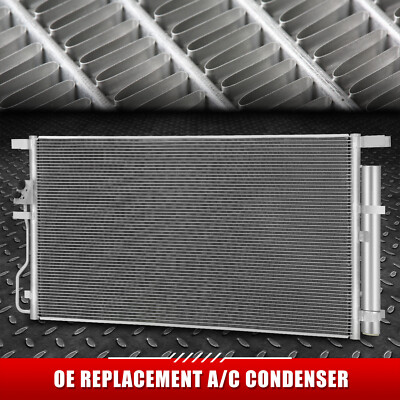 Для 16-18 Hyundai Tucson 2.0L OE Style Серебристый Алюминиевый передний конденсатор кондиционера переменного тока