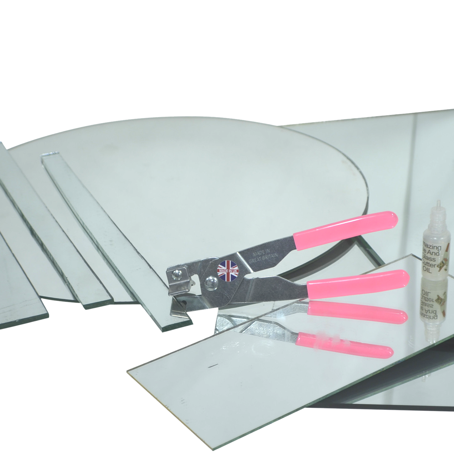 Glass Cutter for Mirror Cuts Thick or Thin Glass Mirror Tile Glass Cutting Oil