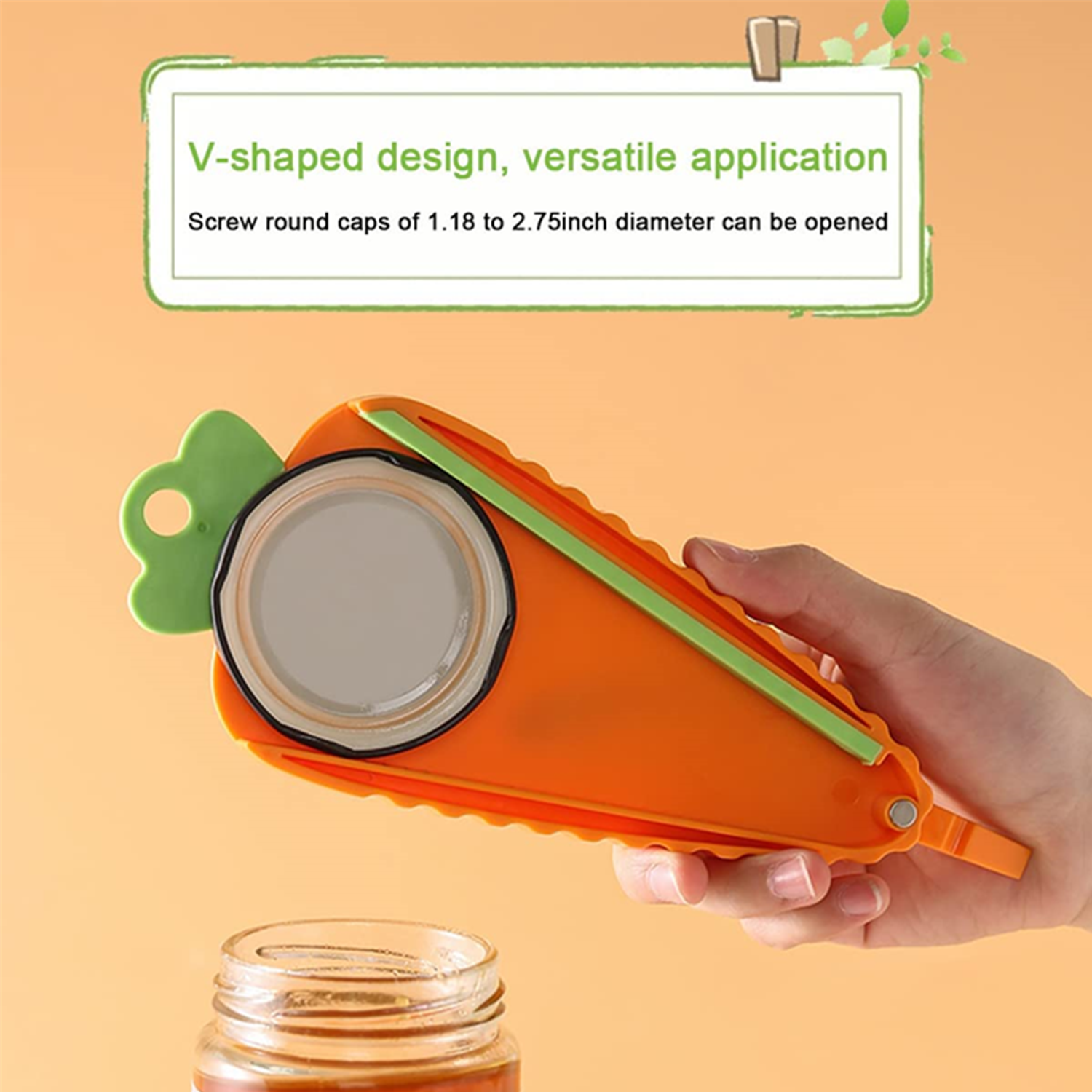 3 in 1 Carrot Radish Jar Bottle Can Opener Cap Bottle Kitchen Tool Fridge Magnet