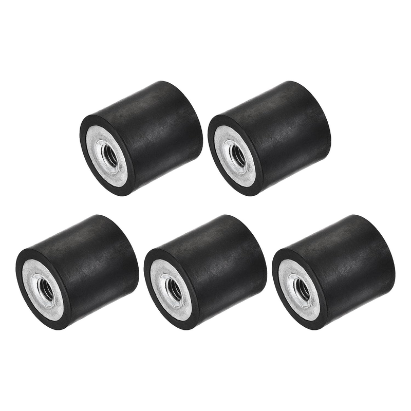 Rubber Mounts M6 for Air Compressor Car Boat D20Mmxh20Mm 5Pcs Vibration Isolator