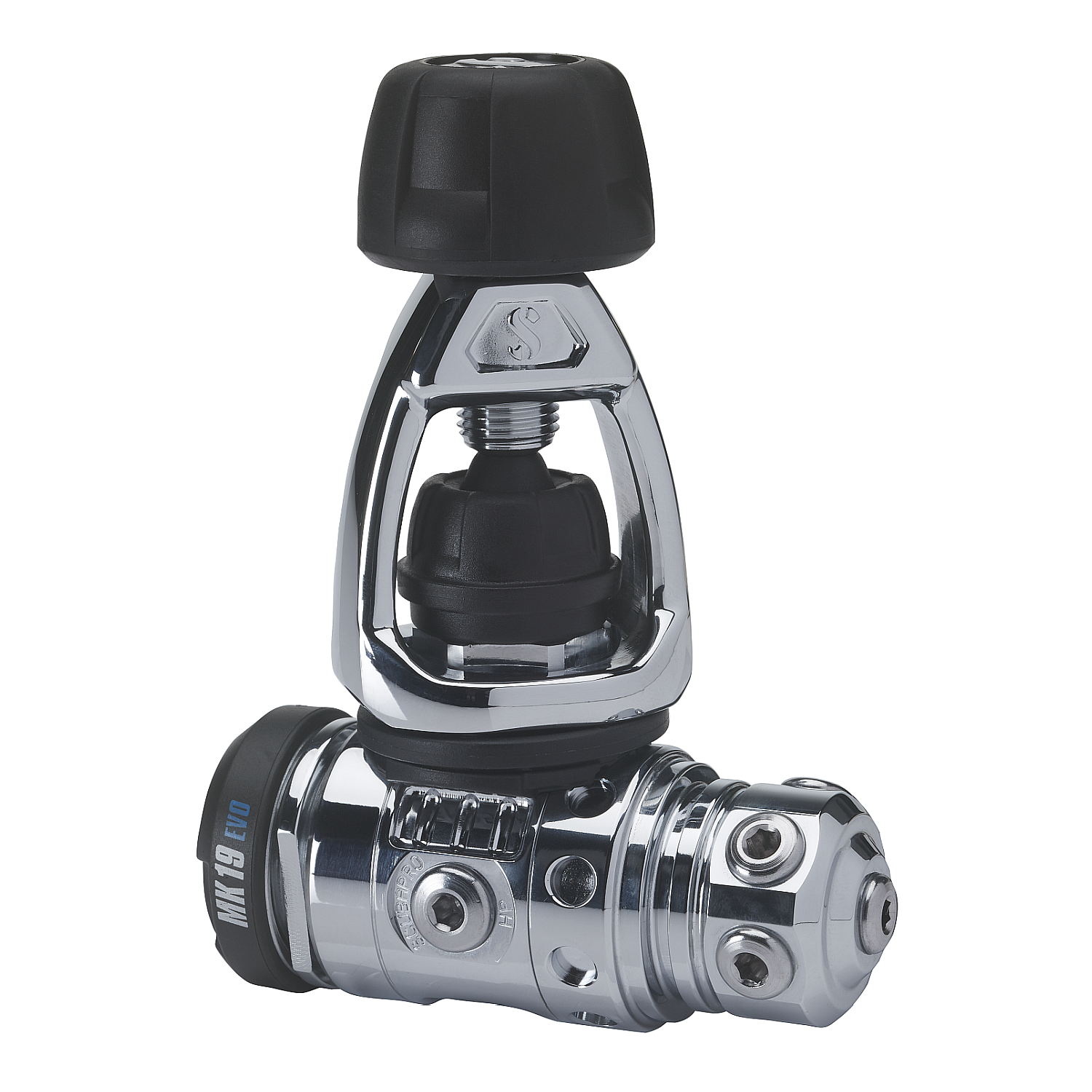 SF-1: Scubapro MK19 EVO INT 1. Stufe mit drehbarem Kopf und 5 Abgängen - Yoke