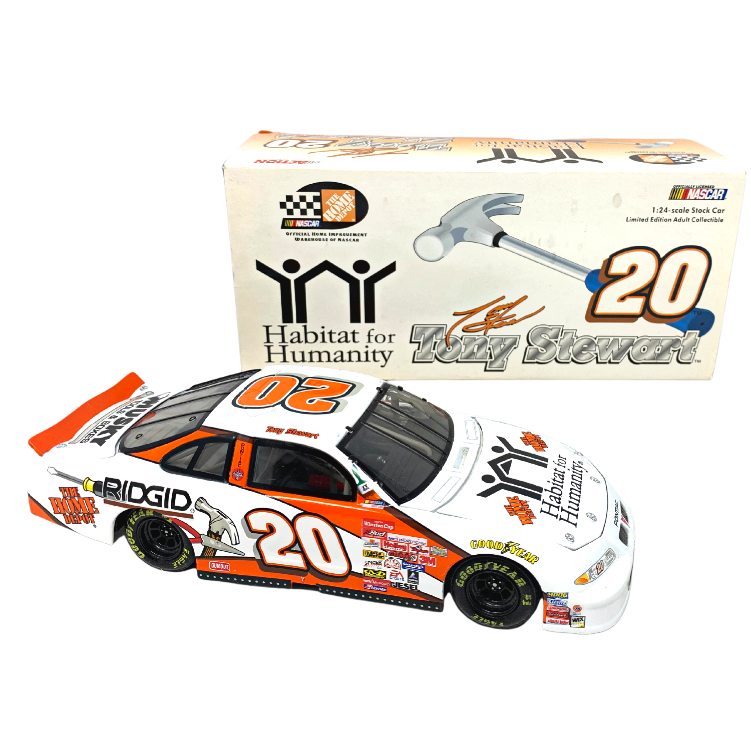 Action Nascar #20 Tony Stewart Home Depot Pontiac Grand Prix 1:24