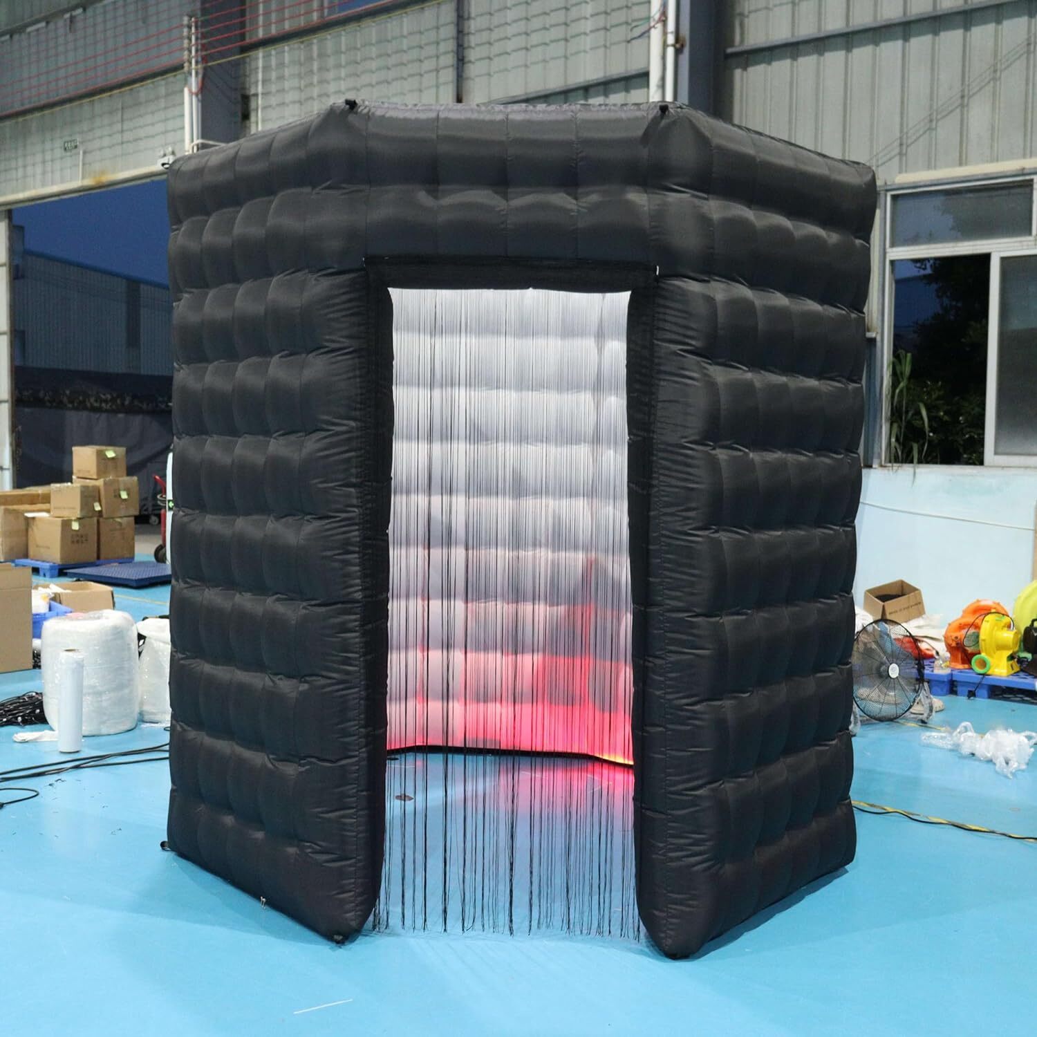 Inflatable Photo Booth Backdrop LED Enclosure Tent for Event Show Party Birthday