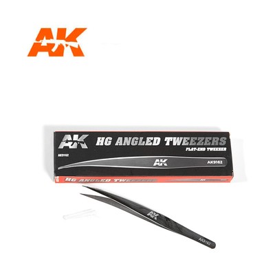 HG Angled Tweezers 02 (Flat End) New