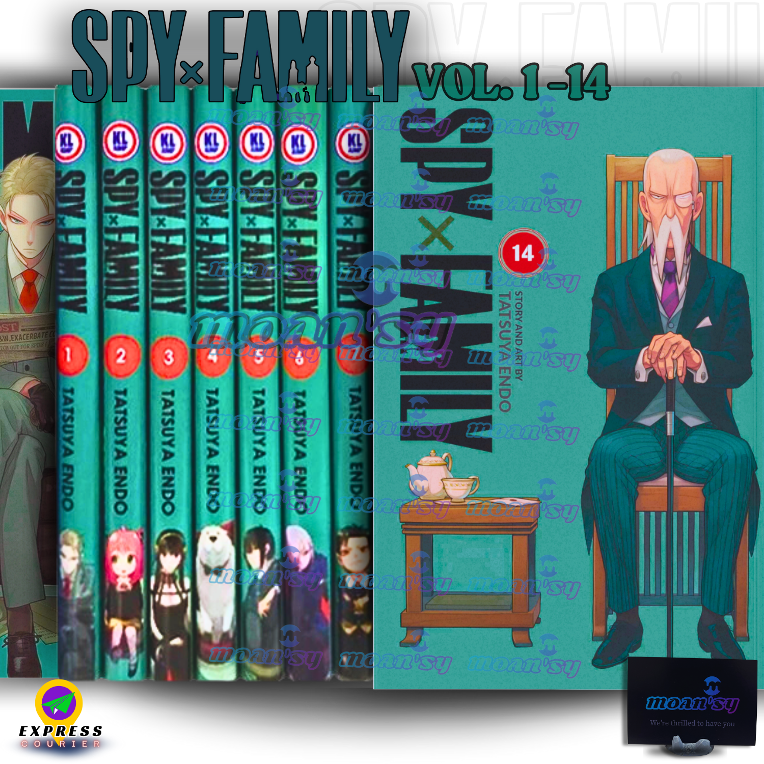Spy x Family Vol 1-14 Manga English Full Set Comic Books New