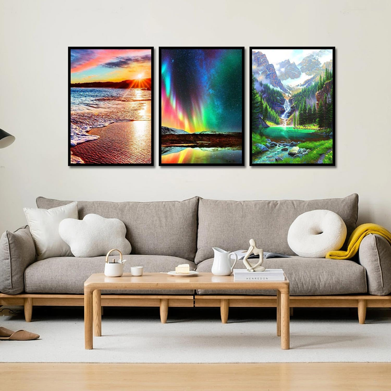 9 Pack Landscape Diamond Painting Kits for Adults-Scenery Diamond Art Kits for A