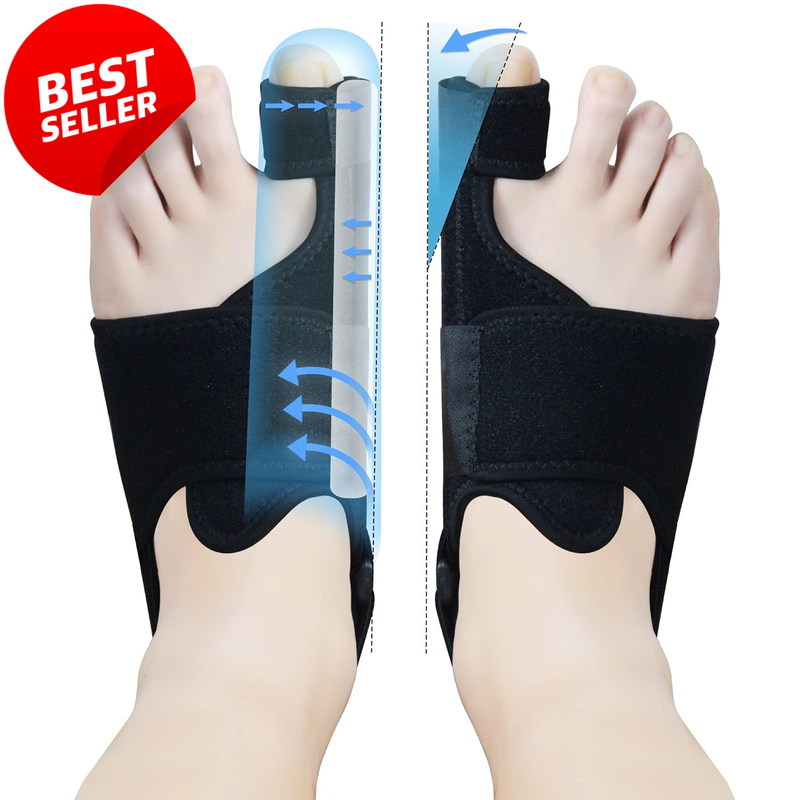 1 Pair Bunion Corrector Splint Big Toe Straightener Brace for Pain Relief - US