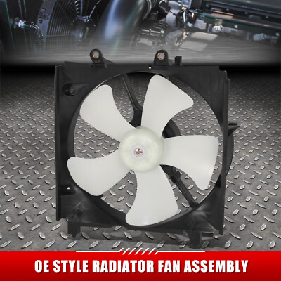 Для 95-99 Toyota Tercel OE Style Передний одиночный вентилятор радиатора охлаждения в сборе