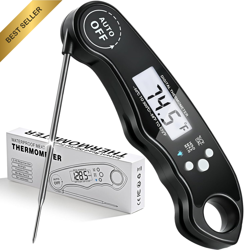 Meat Thermometer Digital, Instant Read Kitchen Food Thermometer Waterproof Magne