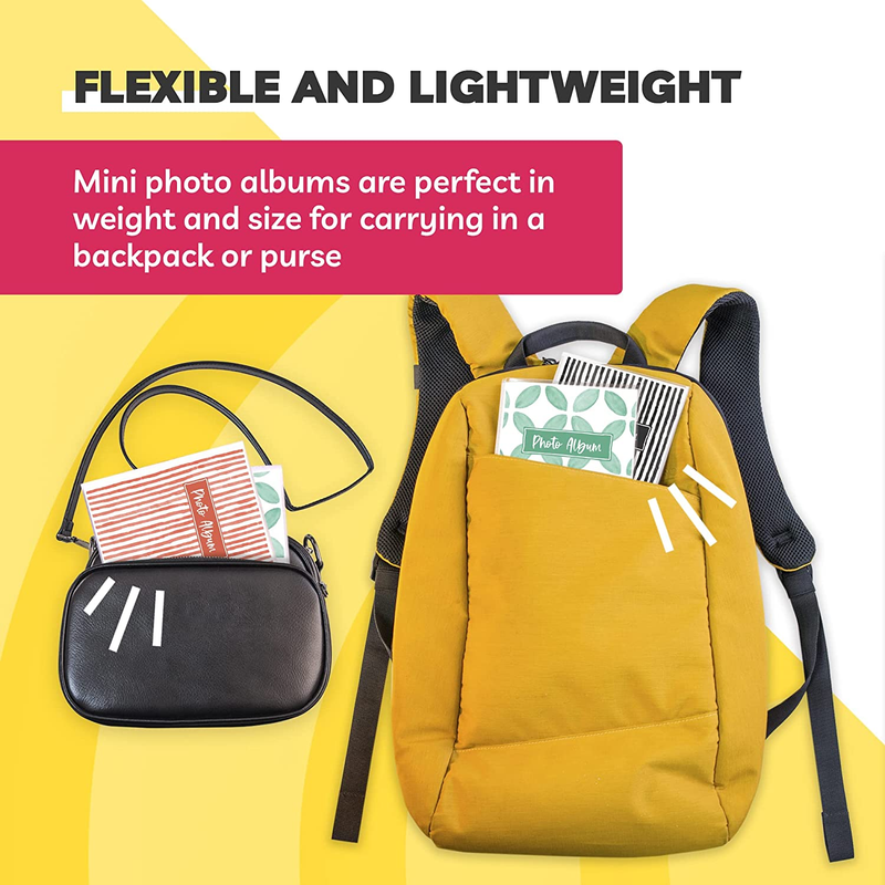 (Set of 8) 4X6 Photo Albums - Small Photo Album 4X6 - Mini Photo Album - Photo B