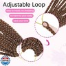 Boho Box Crochet Braids Human Hair Mixed 9 Packs Bohemian Crochet Braids with Curly Ends 18 Inch Goddess Braids (12Inch, 30#)