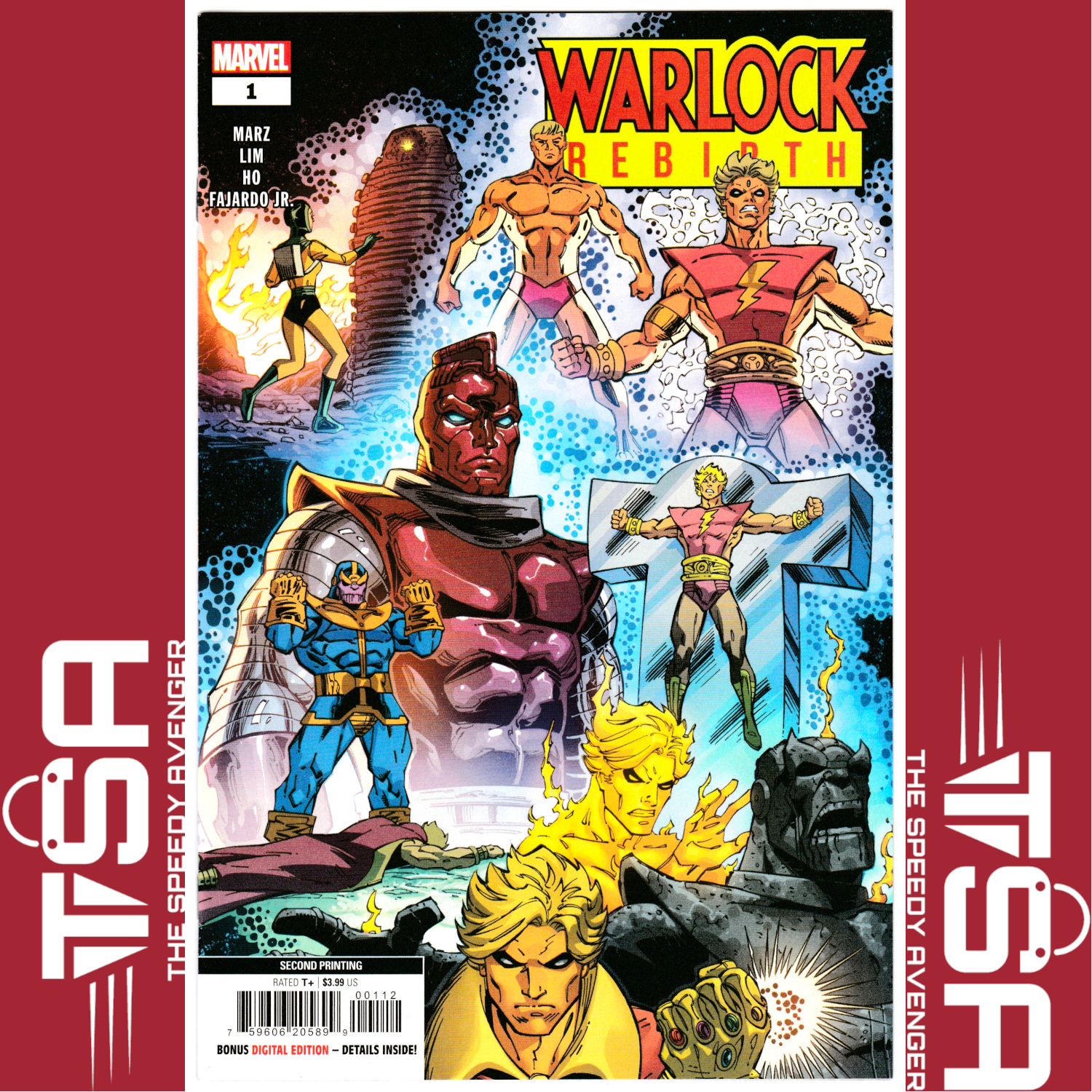 WARLOCK REBIRTH #1 Ron Lim 2nd Printing Variant Cover 2023 1ST EVE WARLOCK!
