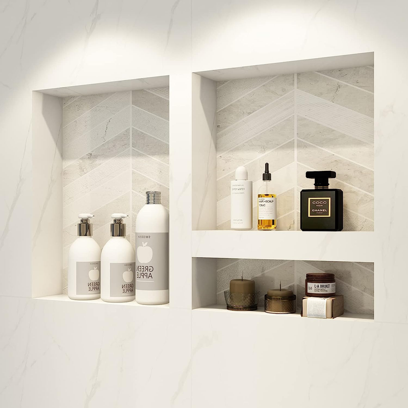 Square Shower Niche Shelf 32X20 Recessed Shower Shelf Shampoo Toiletry Storage