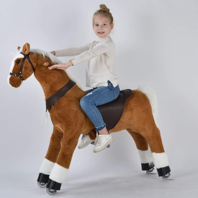 UFREE Large Ride on Horse Toy, Ride on Bounce up and down and Move, 44 Inch for 