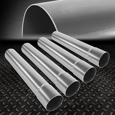 4шт 2,5-дюймовая труба OD Custom объемом 18 л из мягкой стали с прямой выхлопной трубой