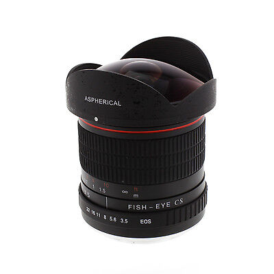 Albinar 8mm f/3.5 Fisheye Lens for Canon EOS 7D 6D 70D 60D T5i T5 T3i T3 100D XT
