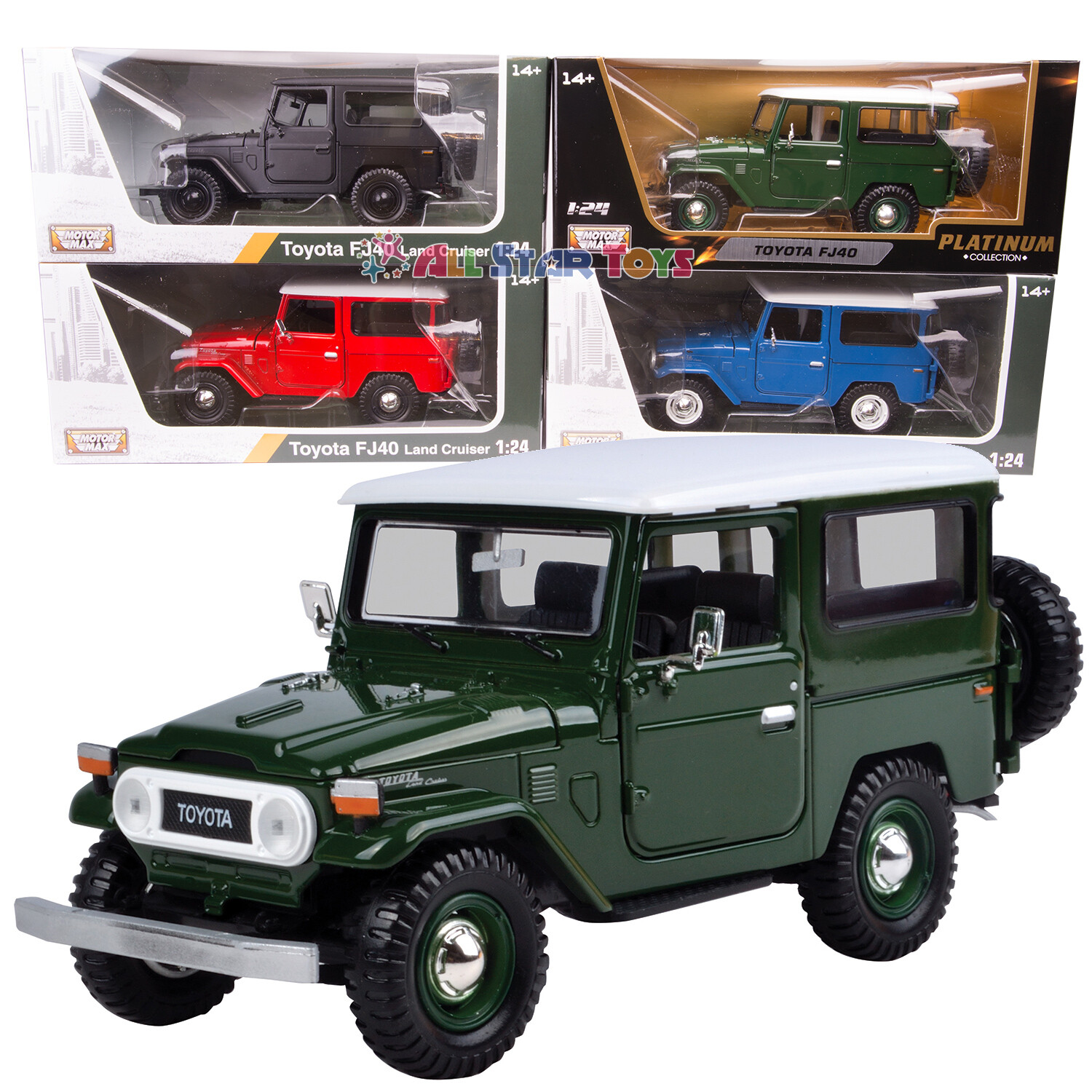 ミニカー Toyota FJ40 Land Cruiser 1:24 楽天市場】ミニカー 1/24 モーターマックス☆トヨタ