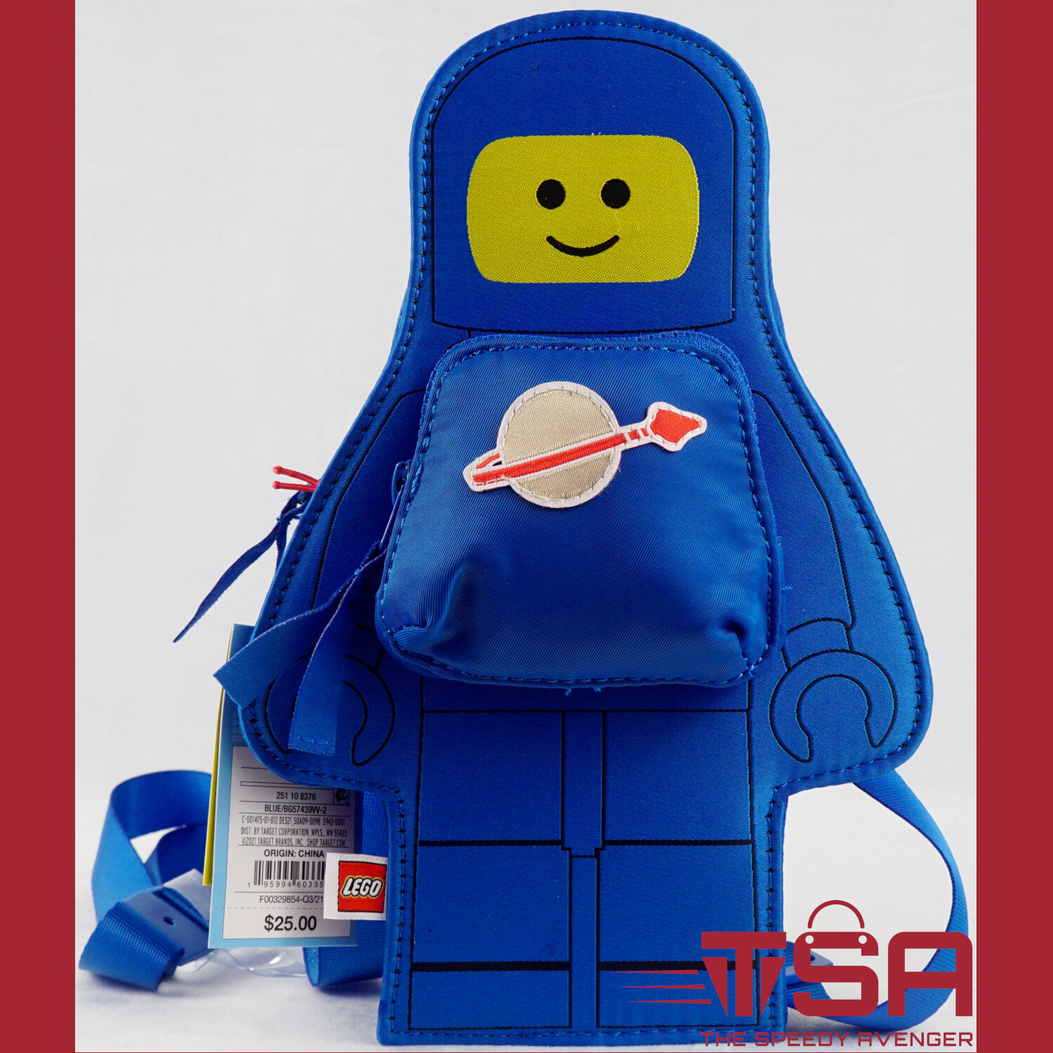 LEGO Minifigure Astronaut Crossbody Handbag - Blue LEGO x Target Collection