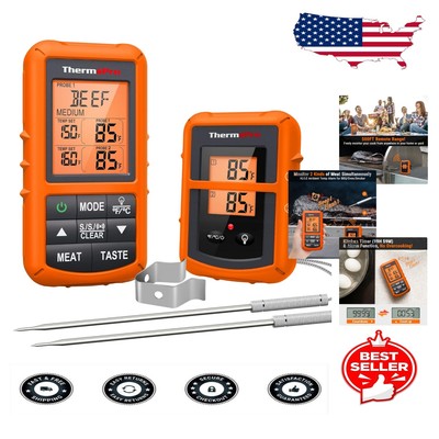 TP20 Dual Probe Wireless Meat Thermometer - Perfect for Grilling & Smoking