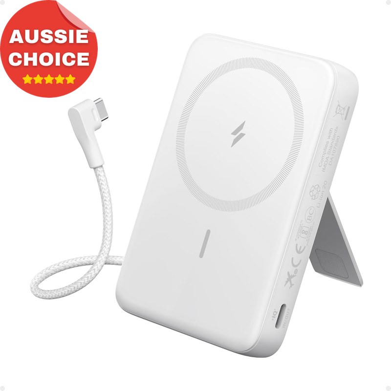 Zolo 10000mAh Magnetic Power Bank Wireless Fast Charge USB-C iPhone 17 16 15