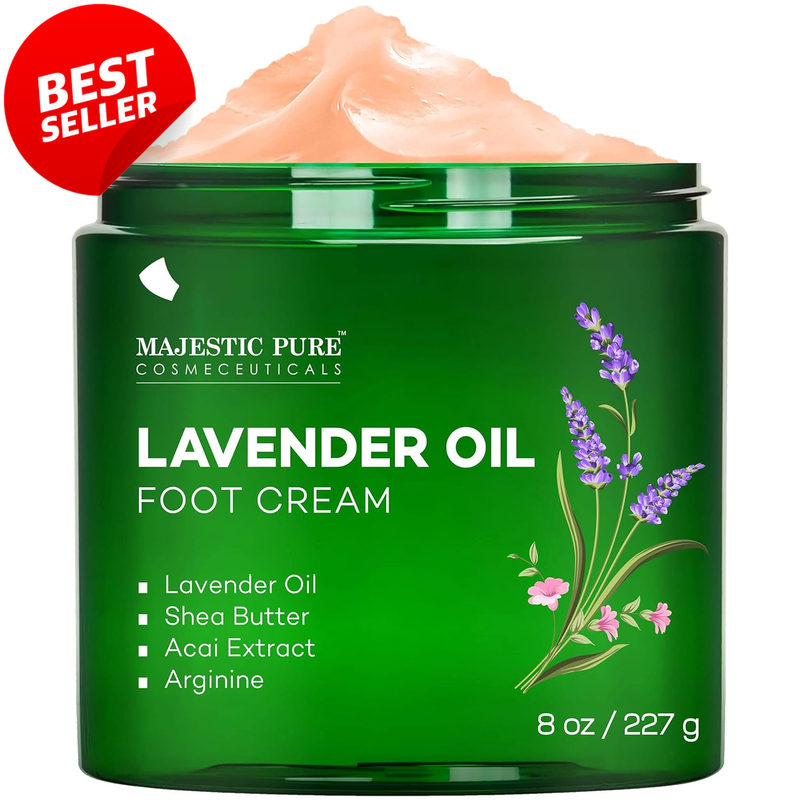 Lavender Oil Foot Cream Warming Dry Cracked Heels Callus Moisturizing 8oz - US