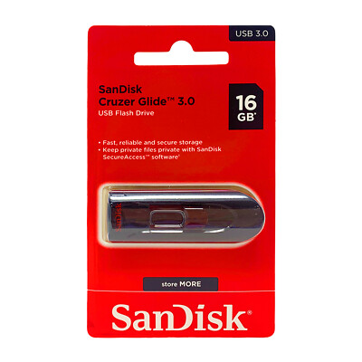 SanDisk Cruzer Glide USB 64GB 32GB 16GB USB 3.0 Flash Drive Thumb Stick Memory