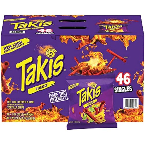 taki 黒1/2フル ※2セット Amazon.com: Barcel NCDVRRXK Takis Fuego, 2 Box of 46