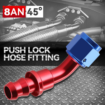 -8AN AN8 8-ПОВОРОТНЫЙ НА 45 ГРАДУСОВ КОНЕЦ ШЛАНГА МАСЛЯНОЙ/ТОПЛИВНОЙ/ГАЗОВОЙ МАГИСТРАЛИ С ЗАЩЕЛКИВАЮЩИМСЯ НАРУЖНЫМ ФИТИНГОМ