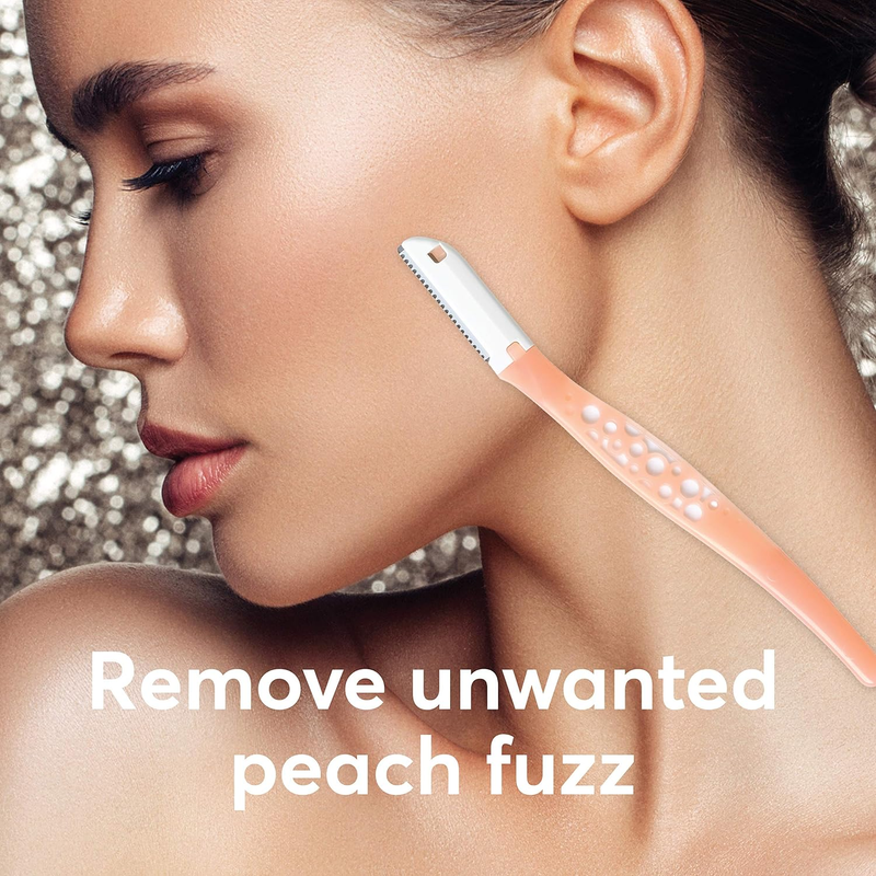 About Face Fuzz-Free Facial Razors for Shaving & Exfoliating - Includes 3 Beauty