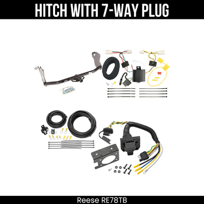 Trailer Hitch + 7 Way Wiring For 11-19 Outlander Sport 11-12 RVR w/LED Taillight