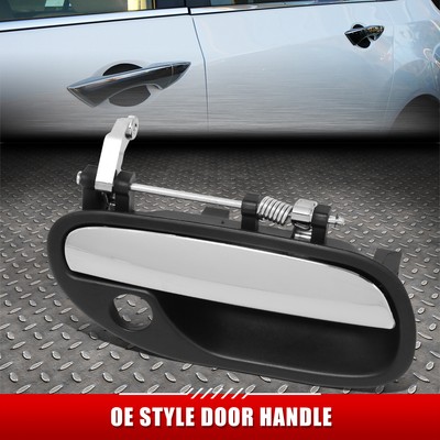ДЛЯ 00-03 VOLVO S40 V40 ЧЕРНАЯ ХРОМИРОВАННАЯ РУЧКА ТЯГИ ПЕРЕДНЕЙ ПРАВОЙ ДВЕРИ СО СТОРОНЫ ПАССАЖИРА