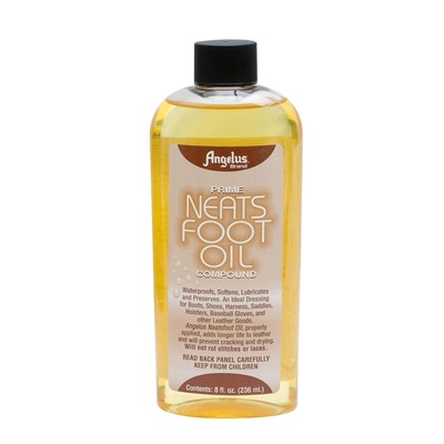 Angelus Brand Prime Neatsfoot Oil Compound 8oz | Leather Waterproofer, Softener,