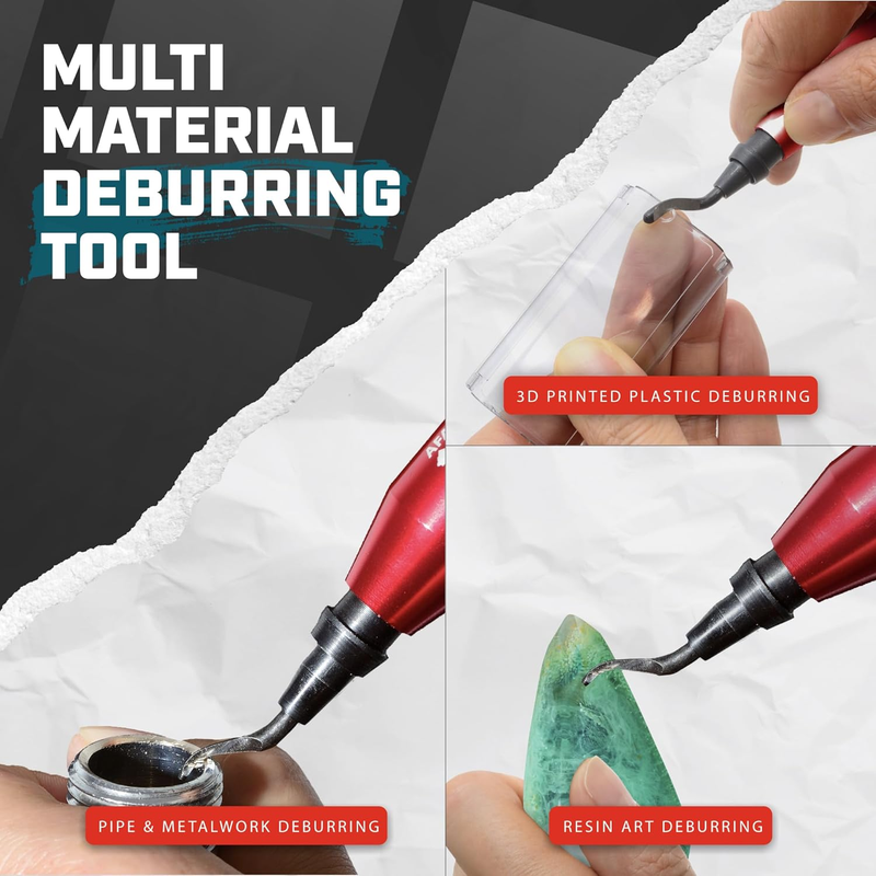 AFA Tooling Deburring Tool Kit with 11 High Speed Steel BS1010 Blades | Precisio