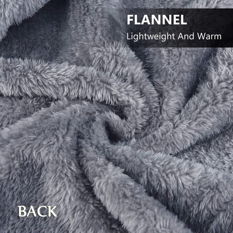 Fleece Wearable Blanket, Plaid Lap Blanket Comfy Poncho Throw with Buttons for B