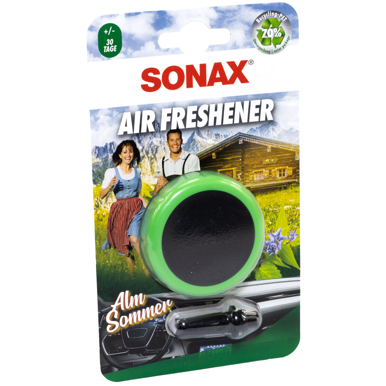 SONAX Air Freshener Almsommer Lufterfrischer Autoduft für Lüftungsgitter