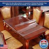 Table Protector Clear Plastic Tablecloth Cover PVC Vinyl Wood Marble Glass Coffee Dining Top Protection Pad Easy Clean Wipeable Waterproof Thick Desk Blotter Office Chair Hardwood Floor Mat 52 x 120 