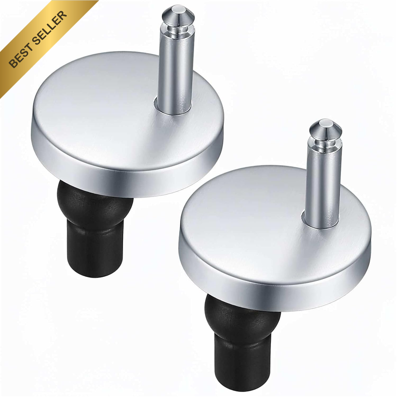 Universal Quick Release Toilet Seat Fixings, 2 Pack, Expanding Rubber Screws and