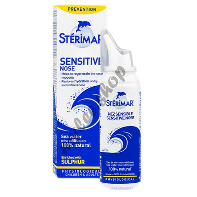 STERIMAR Sensitive Nose Nasal Spray Relief Sinus, Allergies, Cold, Flu 100ml