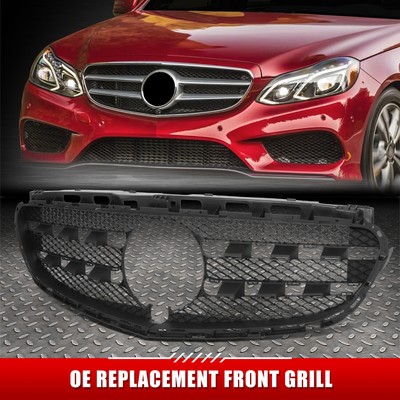 [Ромбовидная сетка] Для передней решетки радиатора Mercedes E-Class OE 14-15 годов выпуска с прорезью для значка