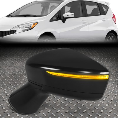 [Мощность + указатель поворота] Для 15-19 Nissan Versa OE Style Зеркало левой боковой двери водителя