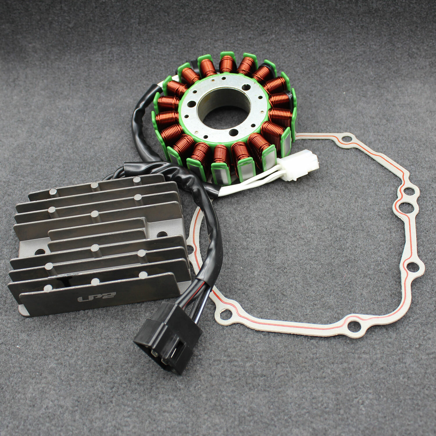 New Kit Stator + Regulator Rectifier + Gasket For Suzuki GSXR 600/750