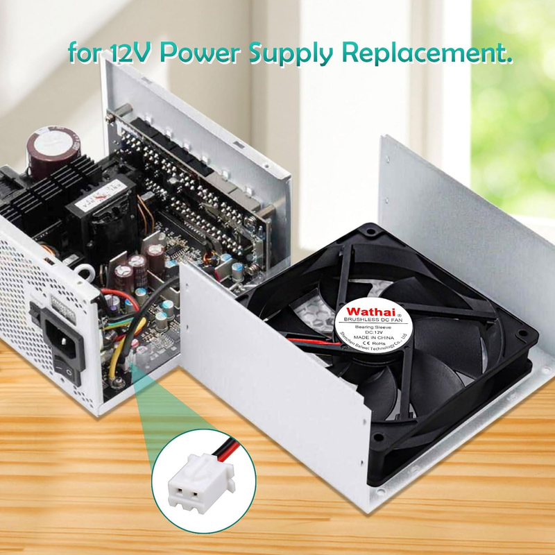 120Mm X 25Mm 12V Computer Case Cooling Fan 12 Volt 2Pin High High Performance DC