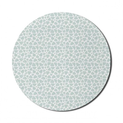 Ambesonne Neutral Color Round Non-Slip Rubber Modern Gaming Mousepad, 8''