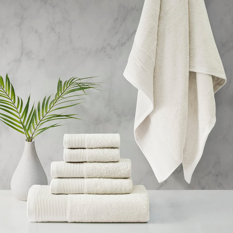 Beautyrest Nuage Cotton Tencel Blend, Silver Infused Bath Towel Set, 600Gsm, Hig