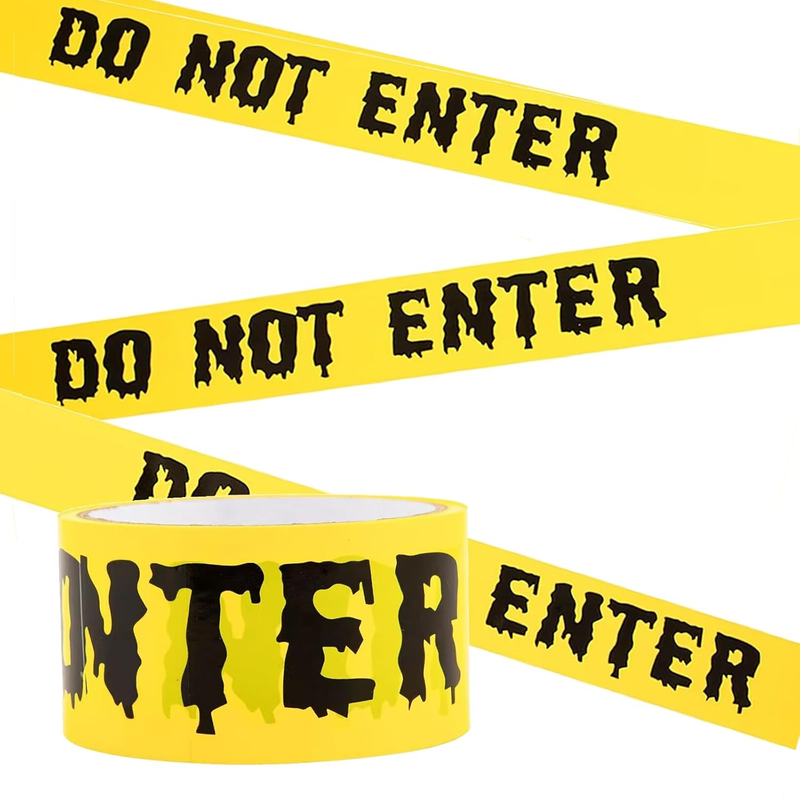 Halloween Caution Tape 82FT Do Not Enter Warning Tape Scary Party Decor Outdoor