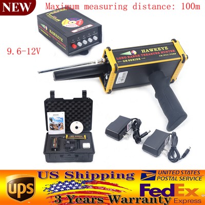 GR-200 Long Range Underground 100m Metal Gold Detector w/ LED Display+Antenna