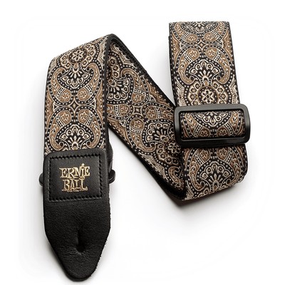 Ernie Ball Classic Jacquard Woven Guitar / Bass Strap, Gold 