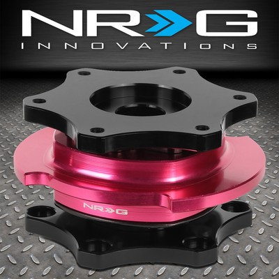 БЫСТРОРАЗЪЕМНОЕ РОЗОВОЕ КОЛЬЦО НА РУЛЕВОМ КОЛЕСЕ NRG SRK-R200BK-PK SFI 42.1 D-ОБРАЗНОЙ ФОРМЫ С 6 БОЛТАМИ