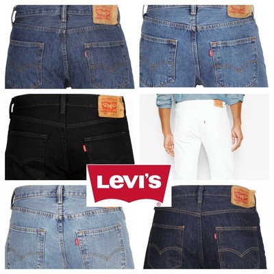 Джинсы Levis Mens 501 Original Fit Denim с прямыми штанинами и пуговицами 100% хлопок