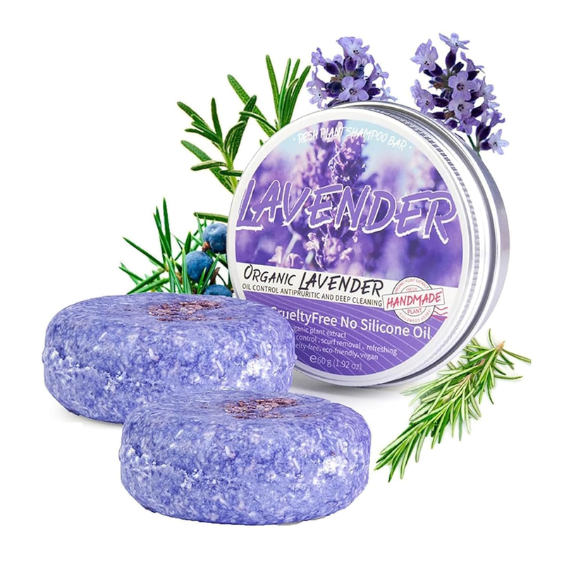 3Pcs Humby Shampoo Bar for Gray Hair, Humby Purple Rain Shampoo Bar for Grey